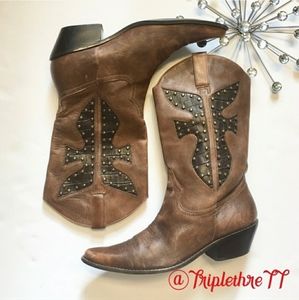 Free People Studded Boots